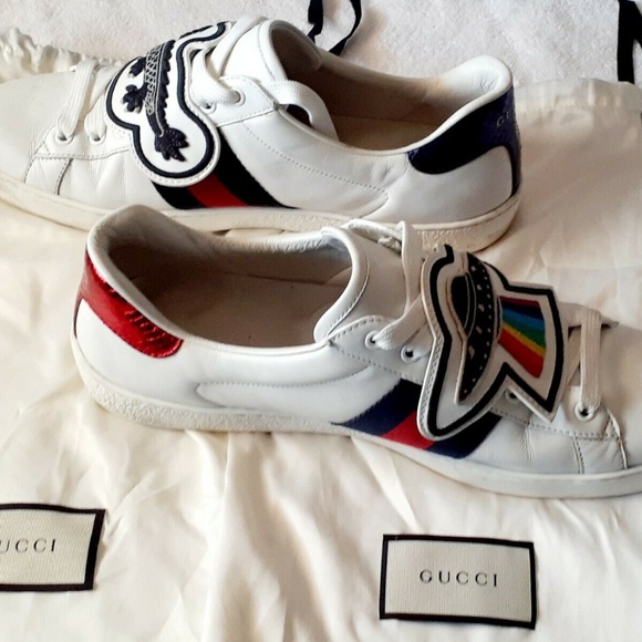 Gucci Ace w/UFO & Dragon Embroidered Patches - Picture 10 of 10